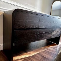 NEW CRATE AND BARREL Cortez Charcoal Floating Dresser by Leanne Ford