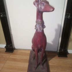WHIPPET RESIN STATUE 
