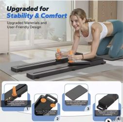 Ab Roller Slide Board with Knee Pad