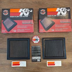 K & N   Air Filters (Set of 2)