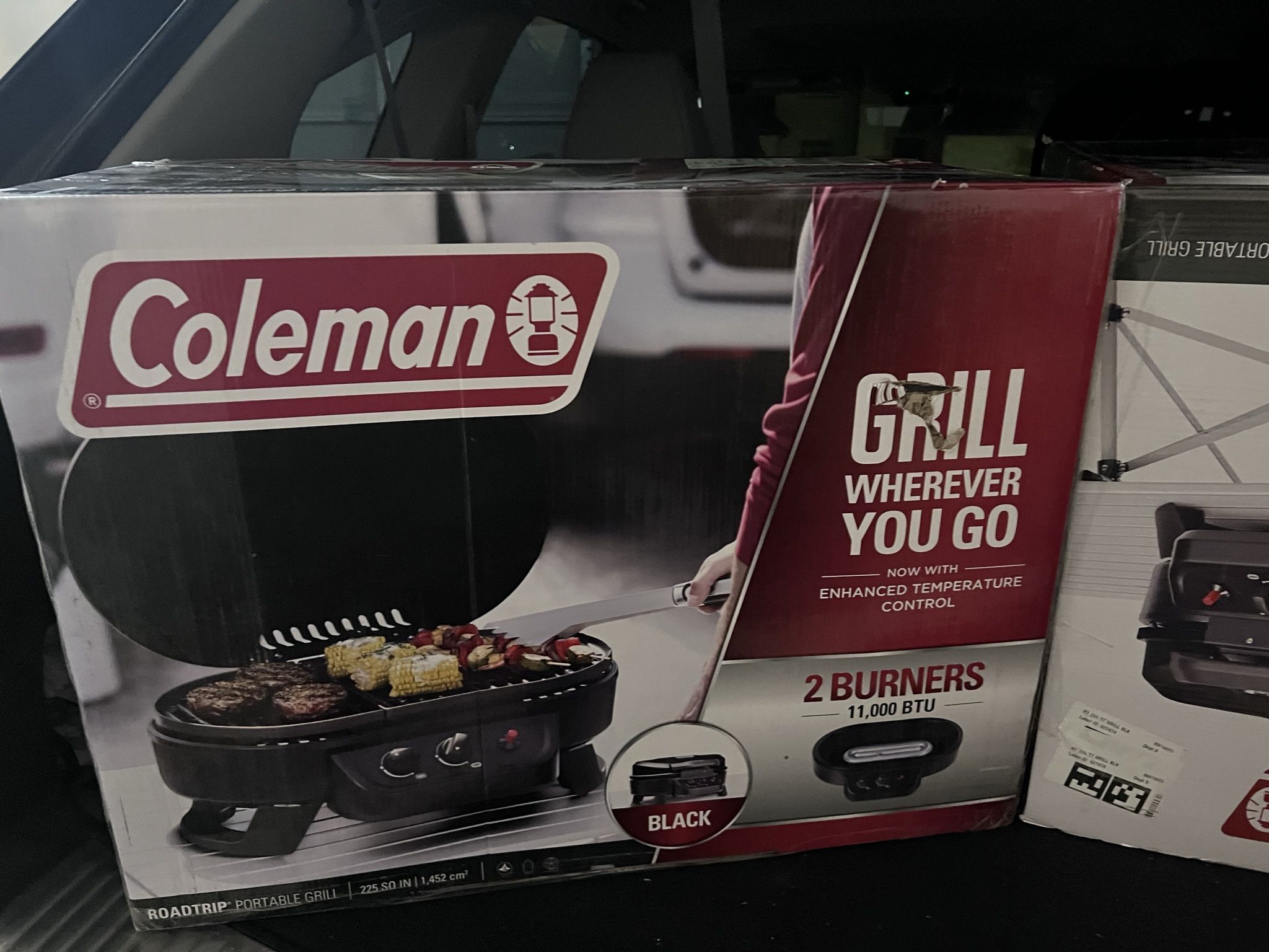 Coleman Roadtrip 225 Tabletop Propane Gas Grill, Black