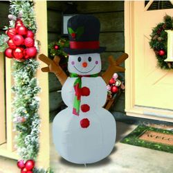 5 feet Inflatable Snowman Christmas Outdoor Decoration for Yard