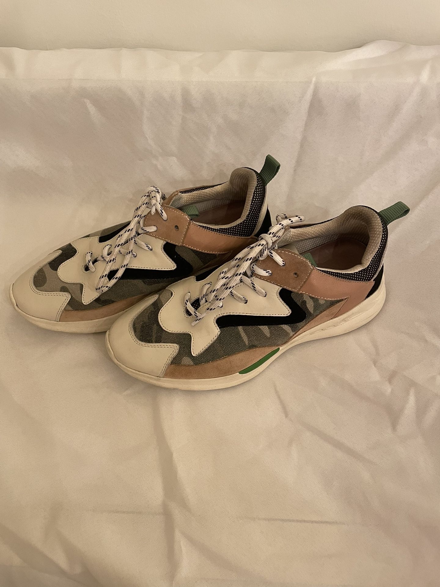 Women’s Shoes Sanctuary GROOVE Sneakers Camouflage 8M Leather upper