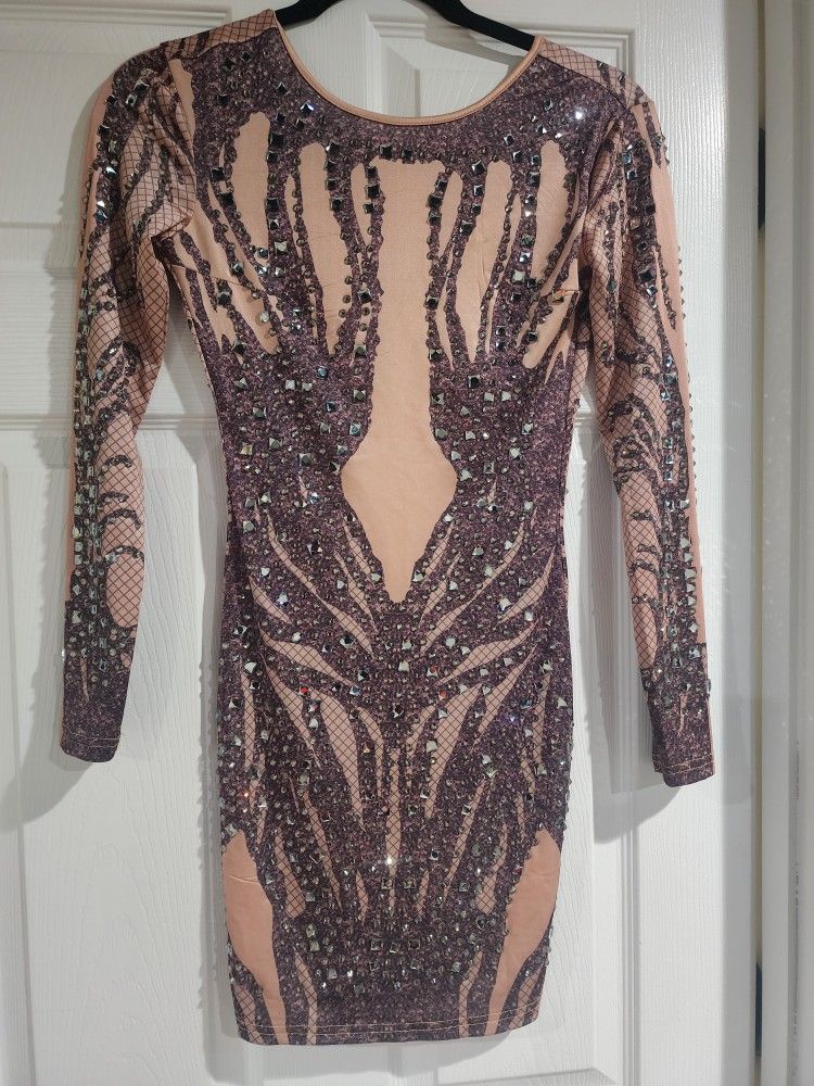 Fashion Nova Sequin Dress Size Xs