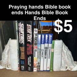 Praying Hands Book Ends