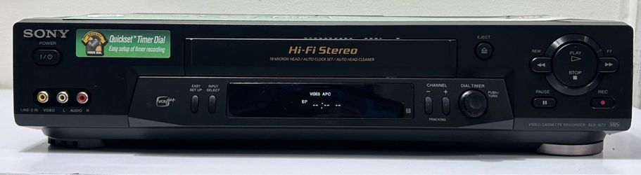 SONY SLV-N71 4-Head 19 Micron Stereo VCR VHS Player Recorder (#1415)
