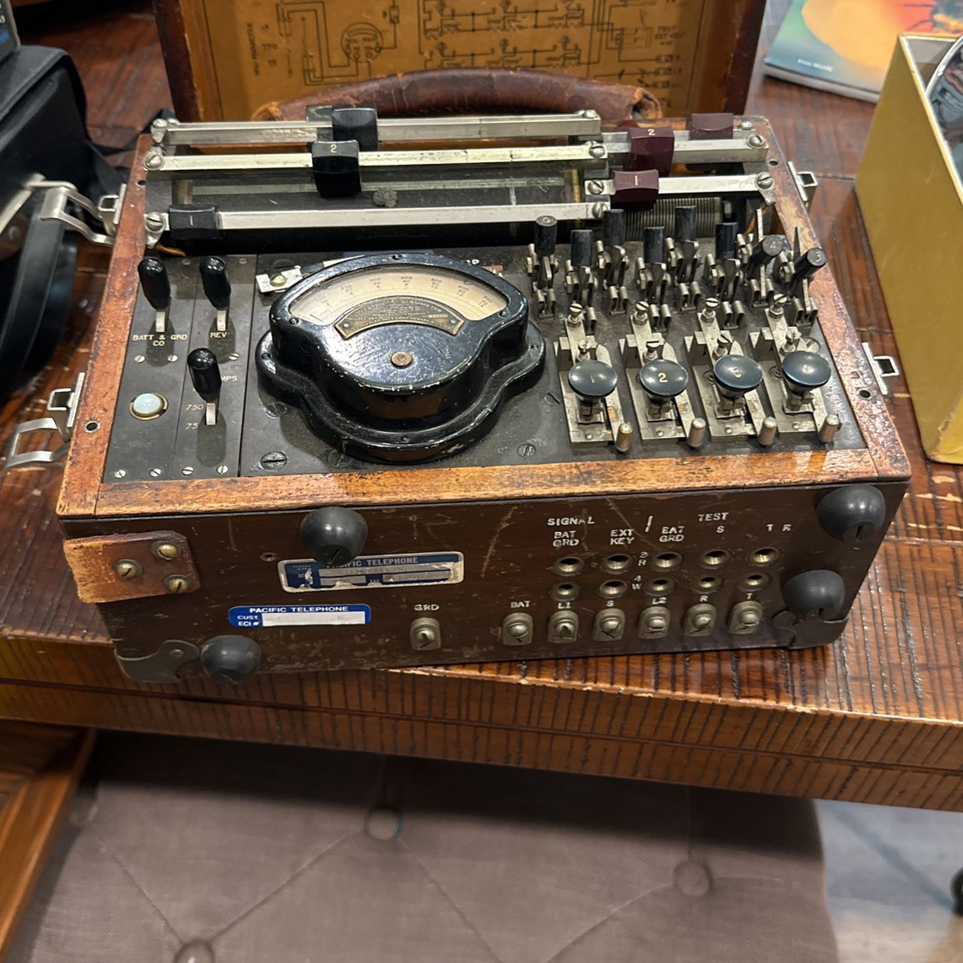 Vintage Western Electric 35C Test Set wood box Looks Clean