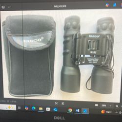 TASCO 16 x 32 Binoculars with TASCO Case - Fully Coated Optics.