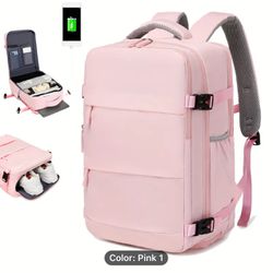 Travel Backpack, Waterproof Computer Backpack, With Shoe Compartment, Computer Carry-on Backpack