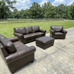 FREE DELIVERY! Leather Living Room Set (READ DESCRIPTION)  