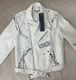 Rockstar Original White Biker Jacket | Women’s Small | New