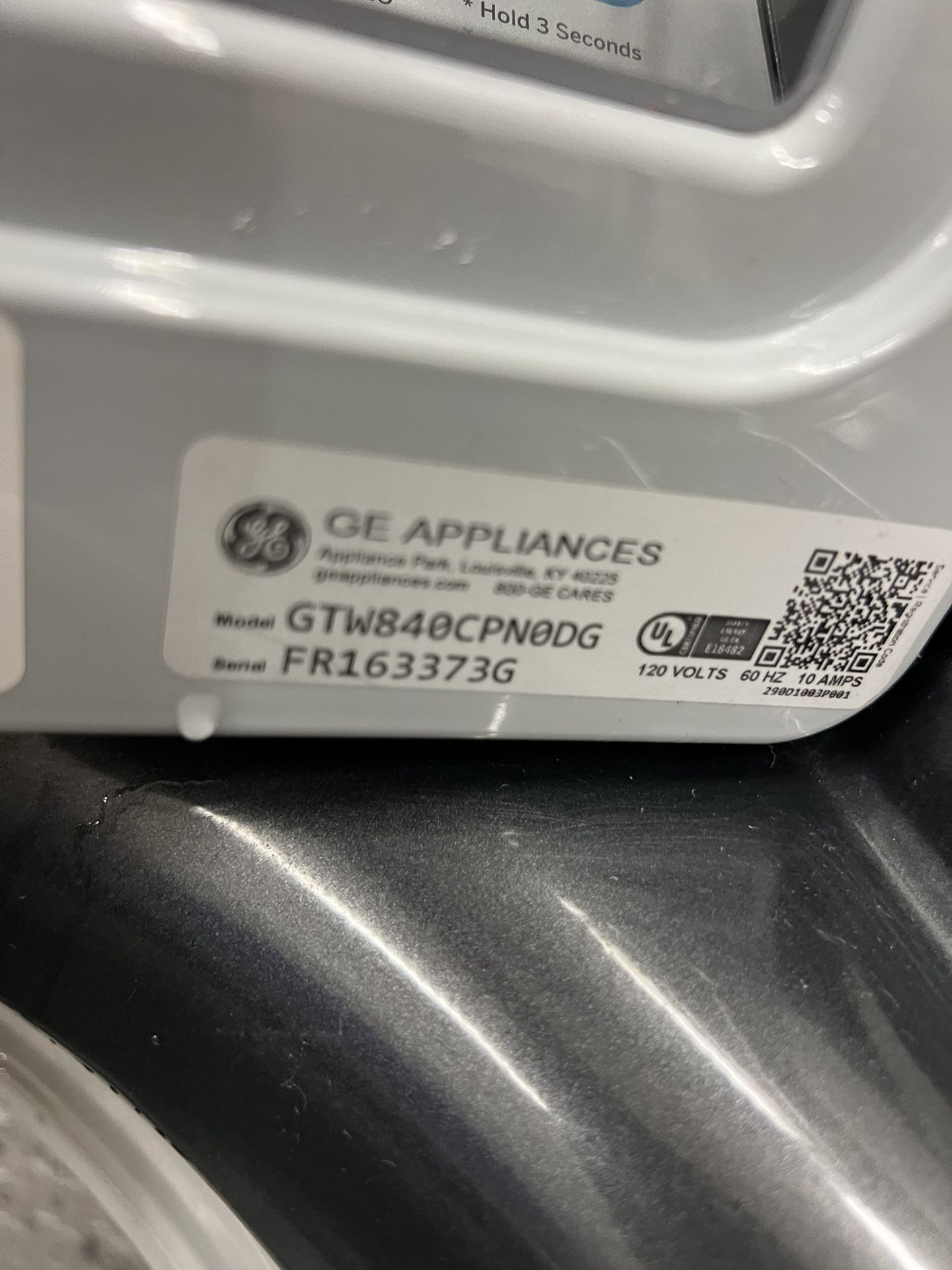 GE tablet washer great condition