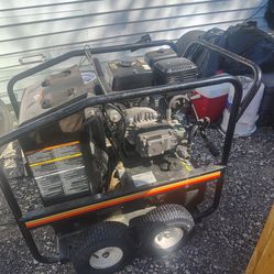 Power washer with hot water