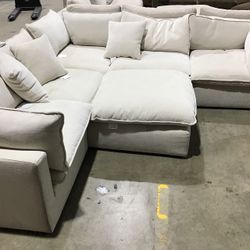6pc Fabric Sectional