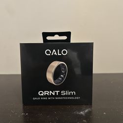  QALO QRNT Slim Smart Ring Size 13 Matte Gold Sleep Heart Rate Fitness Track