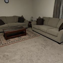 2 Large Sofas 