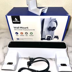 PS5 Wall Mount Kit With Charging Station