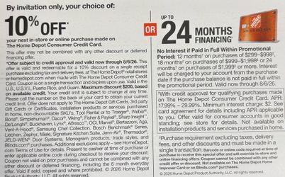 Home Depot Coupon