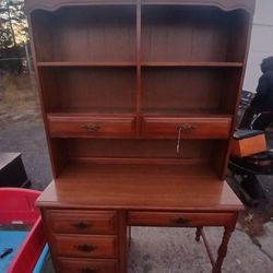Desk With Book Space Hutch