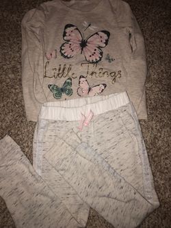 Cat & jack pant 5T H&M shirt 4-6 years