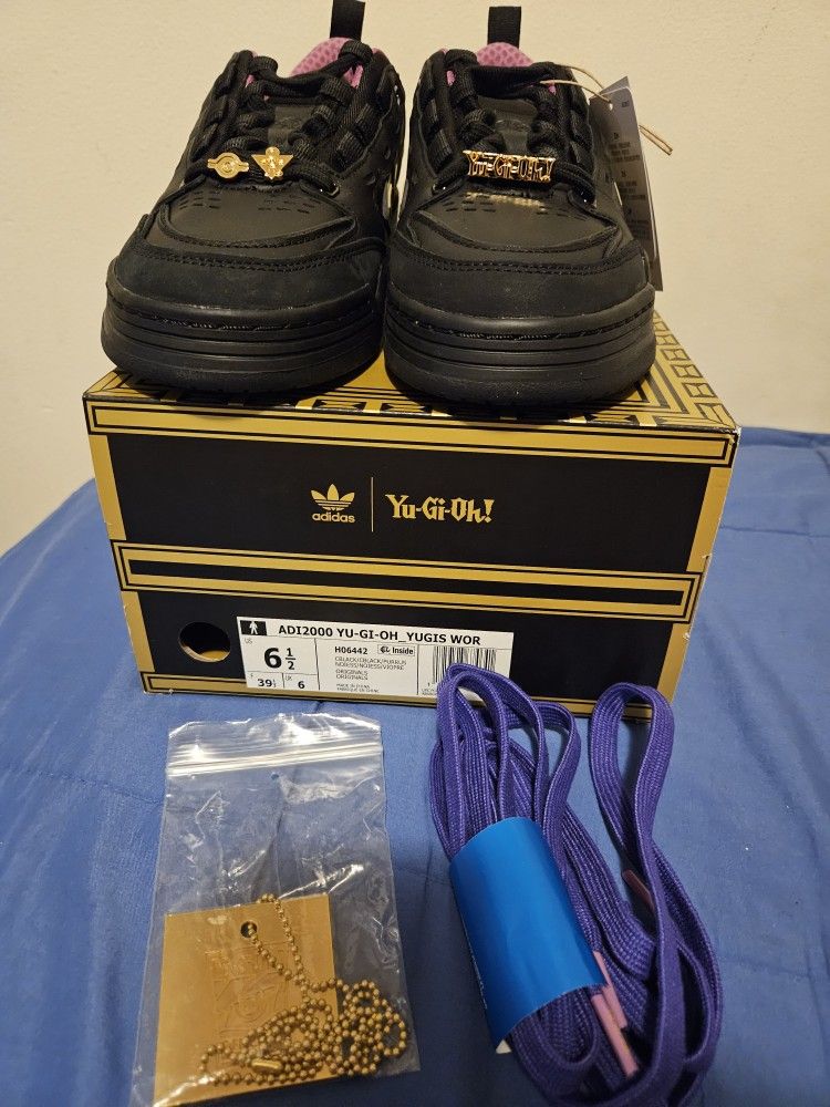 yugioh adidas shoes card Size 9 ADI2000 Yu-Gi-Oh! "Yugi's World" (No Card) Brand New  Direct Kicks the same era that inspires these sneakers Adidas Yu-Gi-Oh With Card Mens