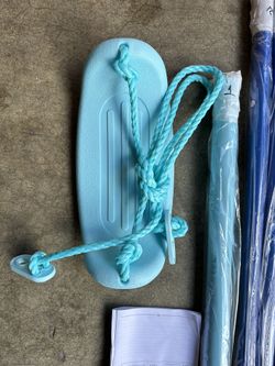 Outdoor Single Children’s Swing Set Blue 