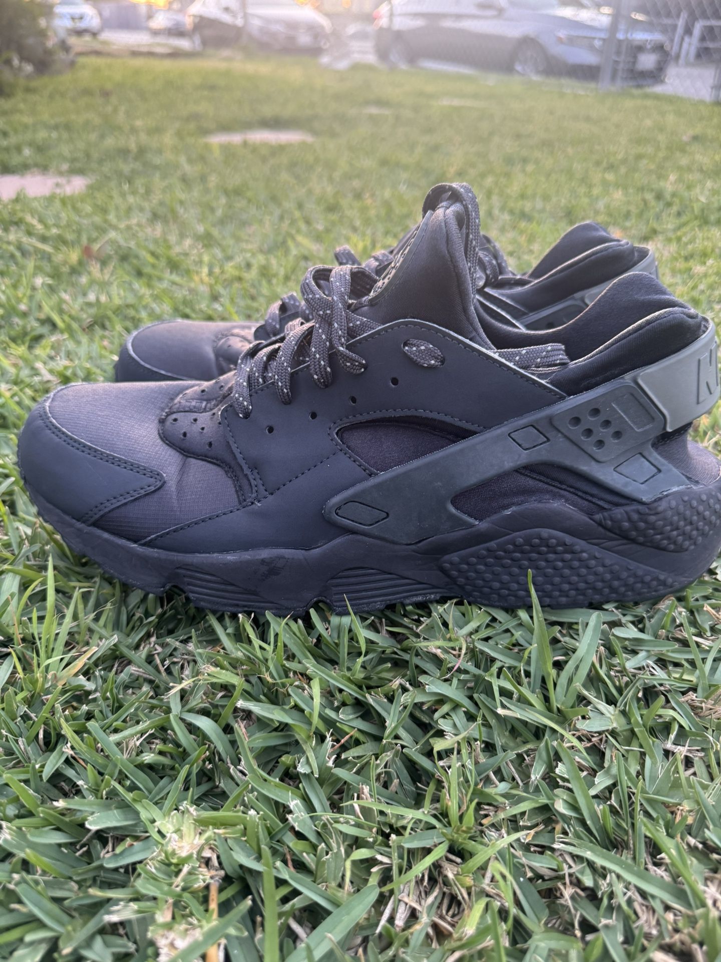 Nike Air Huarache Shoes Triple Blue Athletic Running Sneakers Mens Size 14