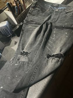 Black Purple Jeans