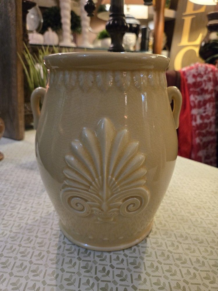 Vintage Renee Dubois Vibrant Yellow Vase