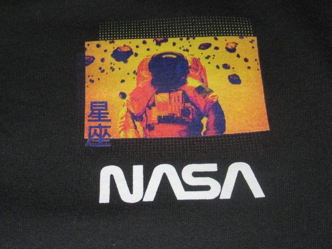 HyperSpace NASA Black Hoodie Men's Size Medium