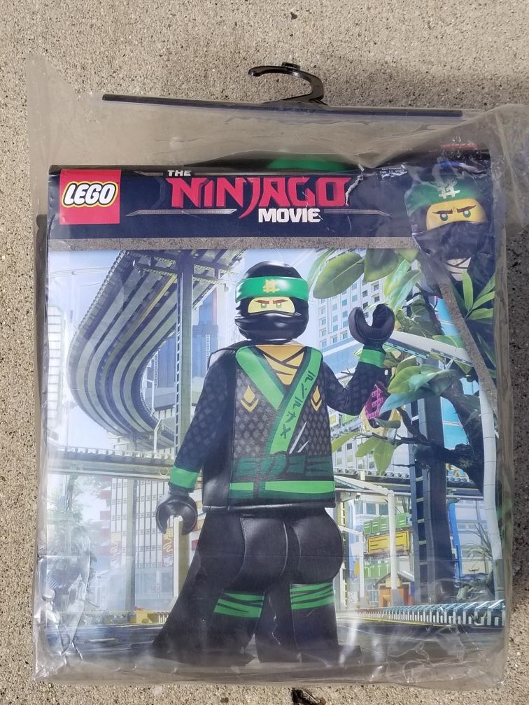 Boys Green ninjago Halloween costume size 10/12