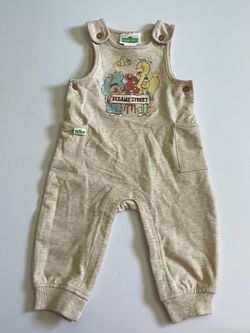 12M Baby Toddler Sesame Street Romper Overalls One Piece Jumpsuit Gender Neutral