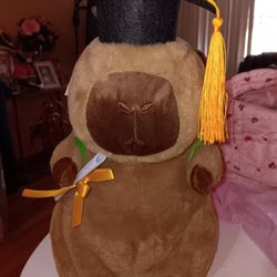 Capybara Graduation Plushie 