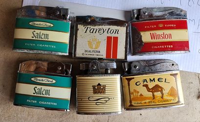 Vintage cigarette brand lighters