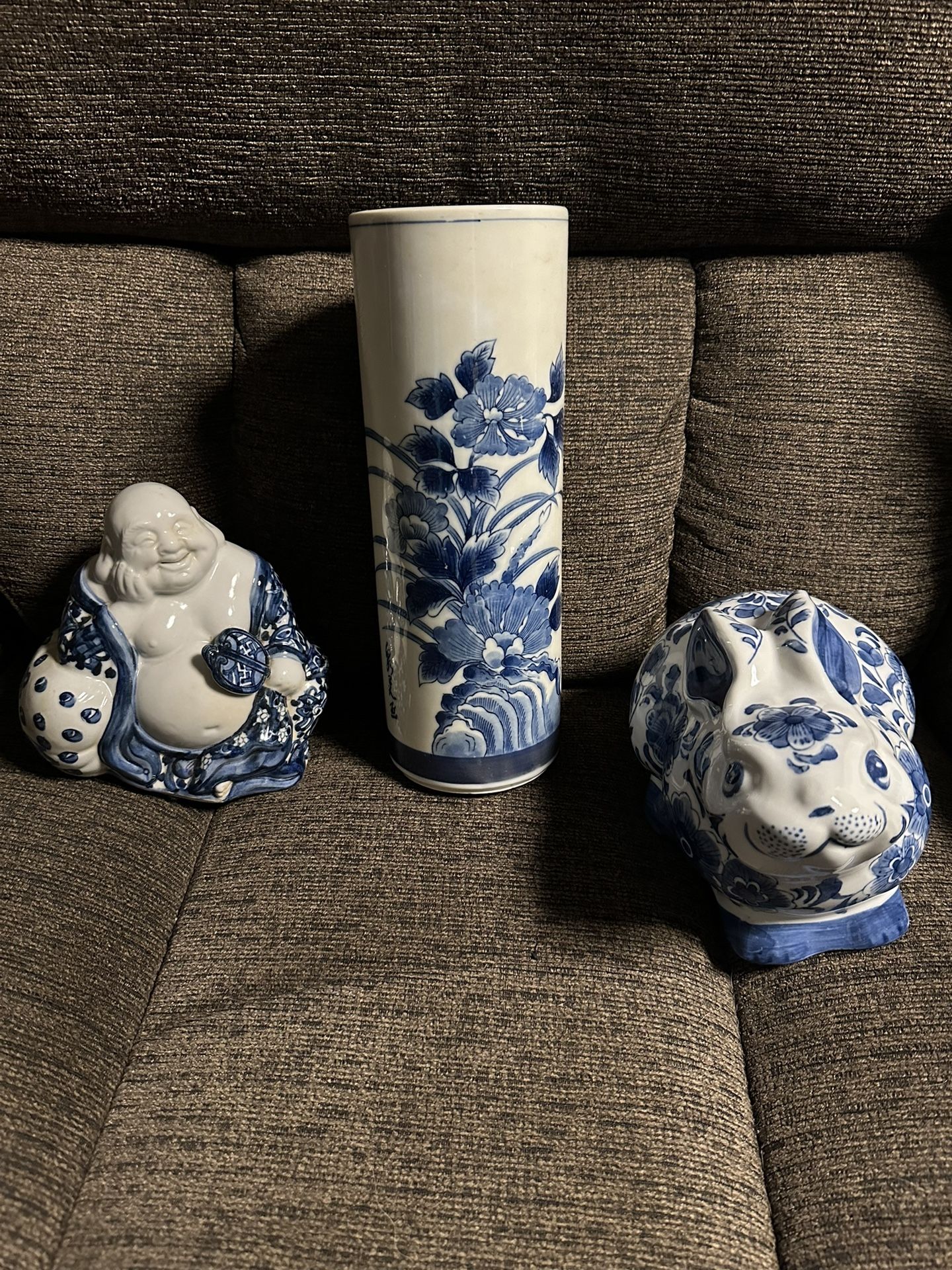 Blue And White Bunny/Budha/Flower Vase