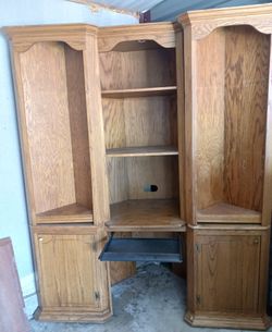 3 Piece Corner Computer Desk With Bookcases