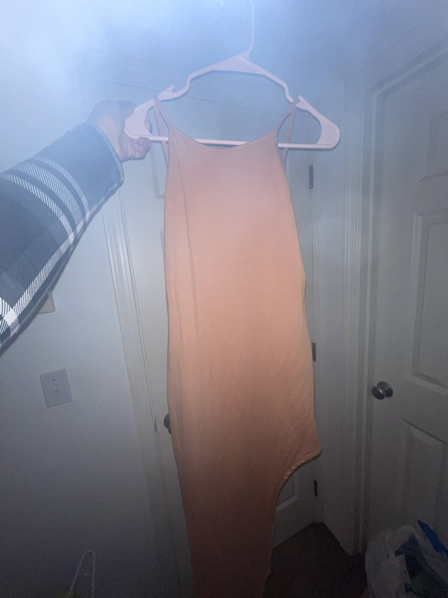 Peachy Side Slit Dress