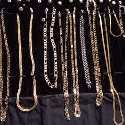 Gold Plated Assorted Necklaces Bracelets 