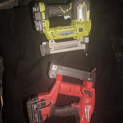 Milwaukee & Ryobi Narrow crown stapler 18 gauge