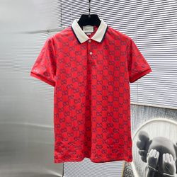 GUCCI Lapel Short Sleeve T-shirt POLO Shirt