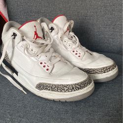 Jordan 3 Cement White Size 11