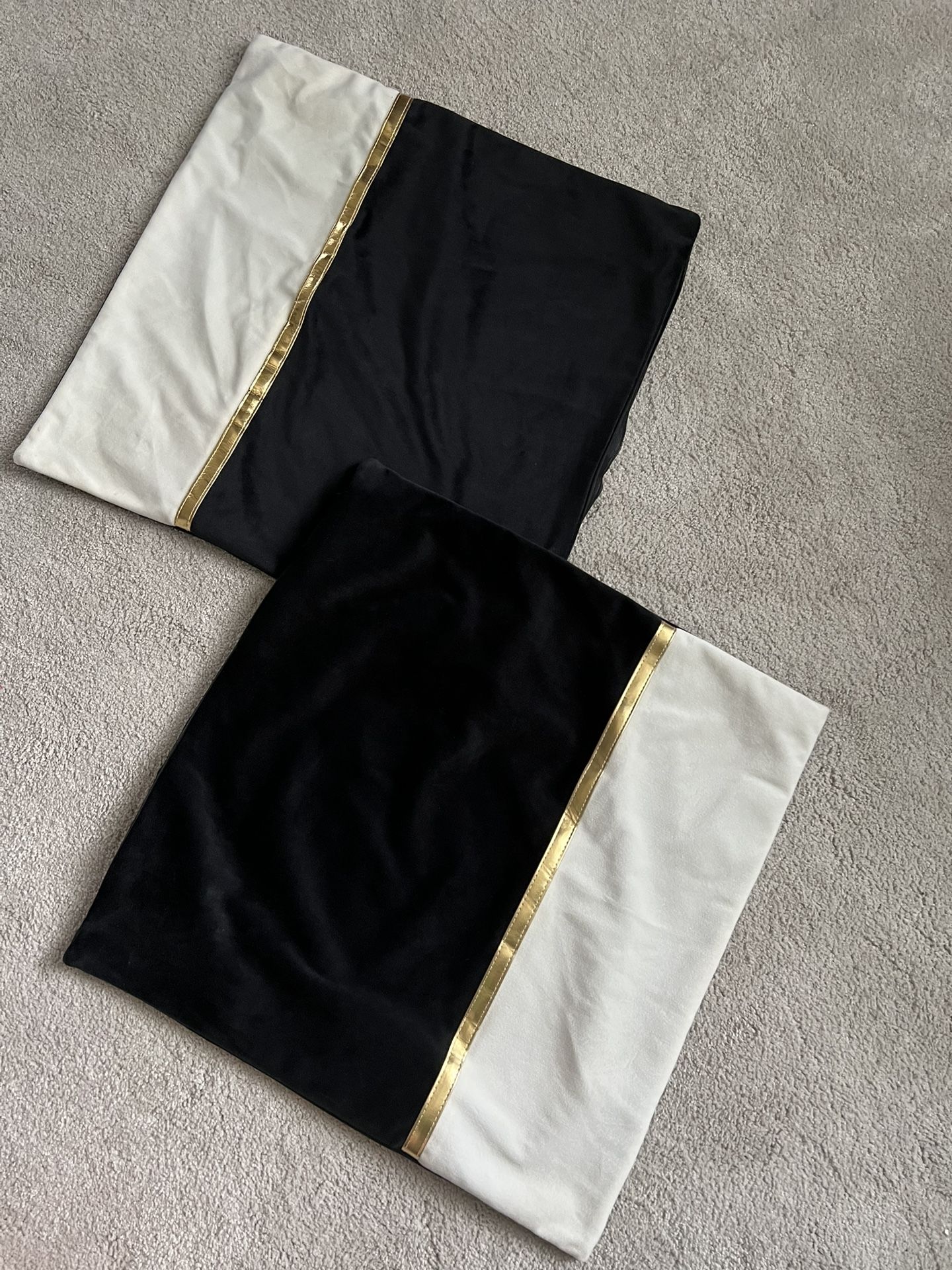 Black White And Gold Cushion Covers