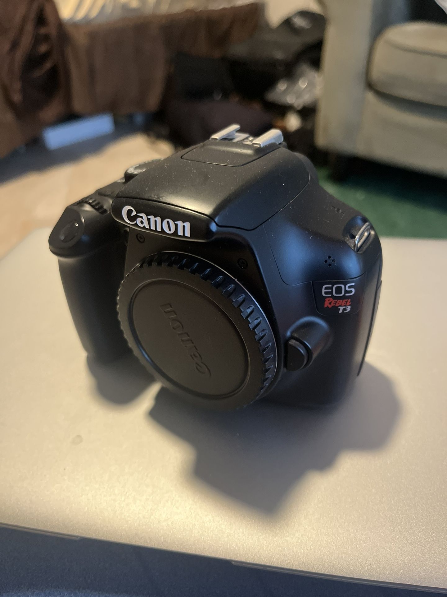 Canon EOS Rebel T3 / 1100D 12.2MP Digital SLR Camera - Black (Body Only)