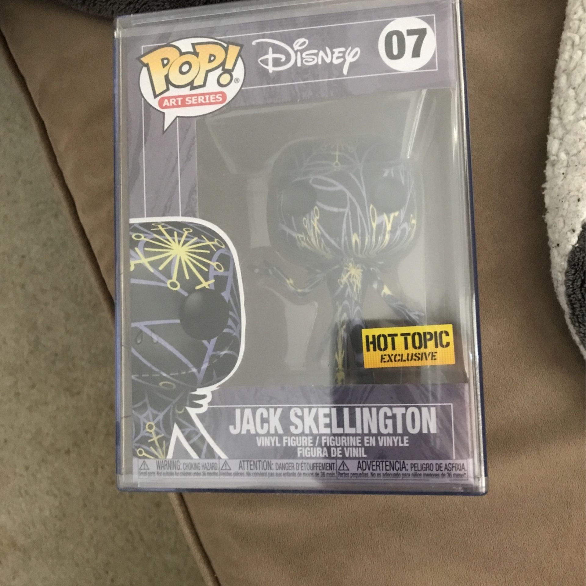 Funko Pop Exclusive Disney Art Series Jack Skellington With Hard Protector Case