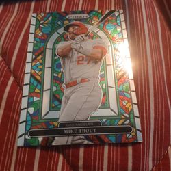 Mike trout #SG-5 stained glass card 2022