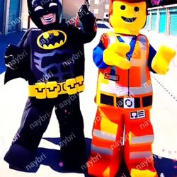 Batman Emmett Costume Mascot Characters 