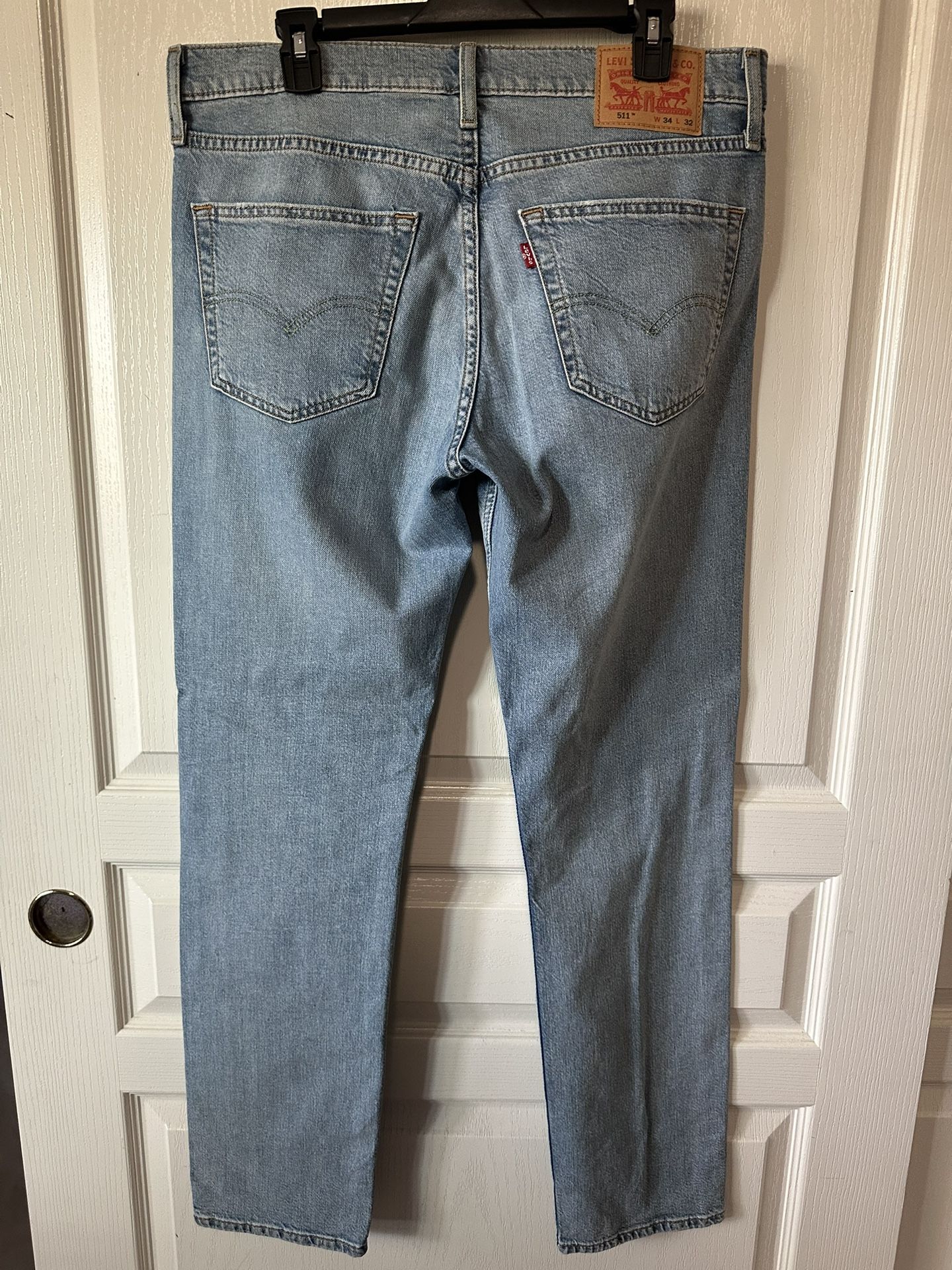 Levi's 511 Slim Fit Jeans Men's 34x32 Vintage Pants Fashion