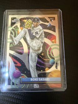 Topps Chrome Cosmic Roki Sasaki