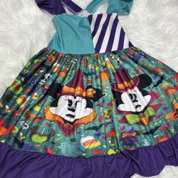 Mickey and Minnie Halloween Boutique Toddler Dress *4T
