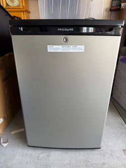 Frigidaire Compact Refrigerator with Freezer & Locking Mechanism